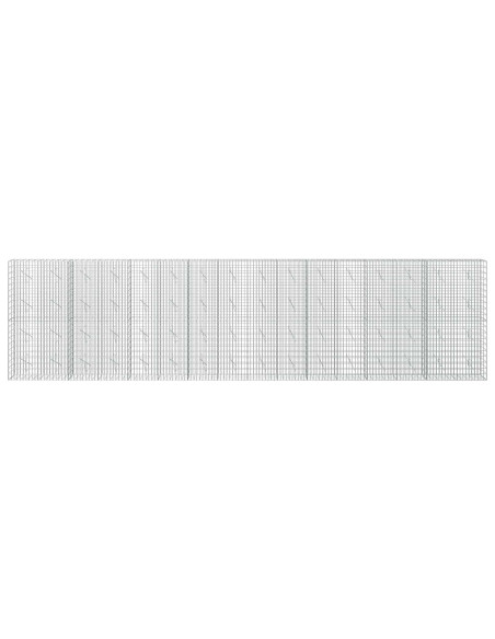 Gabione con Filo da 3,5 mm e Rete da 5x10 cm 800x10x200 cm