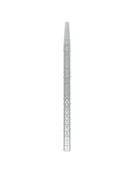 Gabione con Filo da 3,5 mm e Rete da 5x10 cm 800x10x200 cm