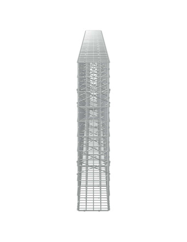 Gabione con Filo da 3,5 mm e Rete da 5x10 cm 800x20x100 cm