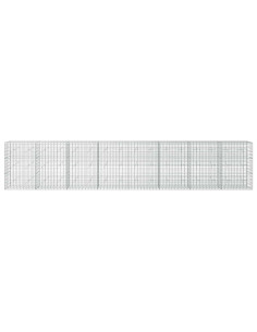 Gabione con Filo da 3,5 mm e Rete da 5x10 cm 800x20x150 cm 2
