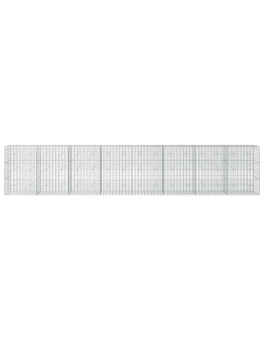 Gabione con Filo da 3,5 mm e Rete da 5x10 cm 800x20x150 cm
