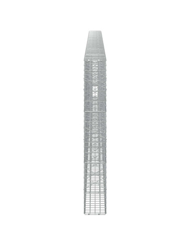 Gabione con Filo da 3,5 mm e Rete da 5x10 cm 800x20x150 cm