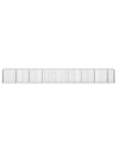 Gabione con Filo da 3,5 mm e Rete da 5x10 cm 850x100x100 cm