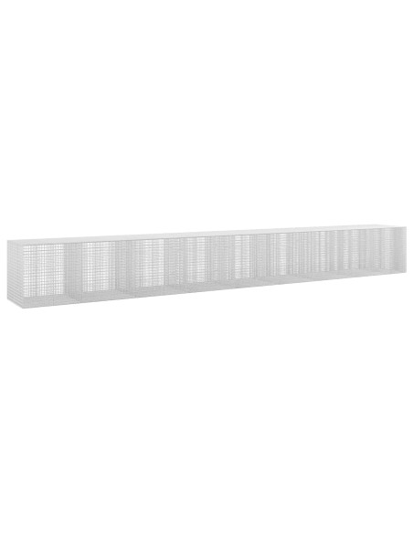 Gabione con filo da 3,5 mm e rete da 5x2,5 cm 850x100x100 cm