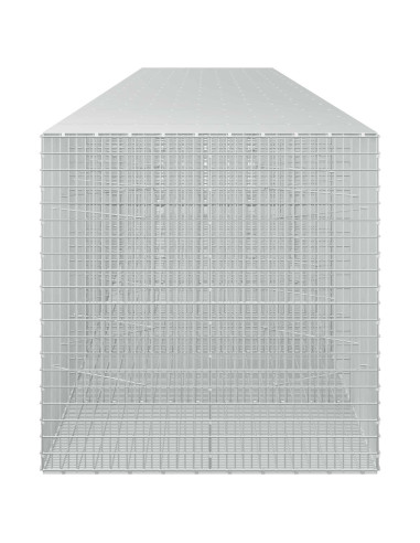 Gabione con filo da 3,5 mm e rete da 5x2,5 cm 850x100x100 cm