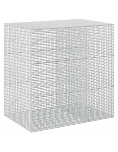 Gabione con filo da 3,5 mm e rete da 5x2,5 cm 150x100x150 cm 2