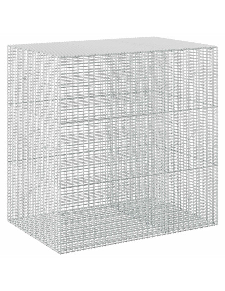 Gabione con filo da 3,5 mm e rete da 5x2,5 cm 150x100x150 cm