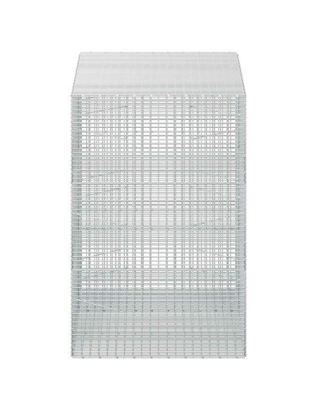 Gabione con filo da 3,5 mm e rete da 5x2,5 cm 150x100x150 cm