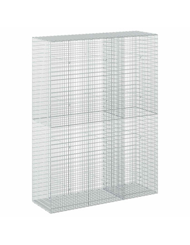 Gabione con filo da 3,5 mm e rete da 5x2,5 cm 150x50x200 cm