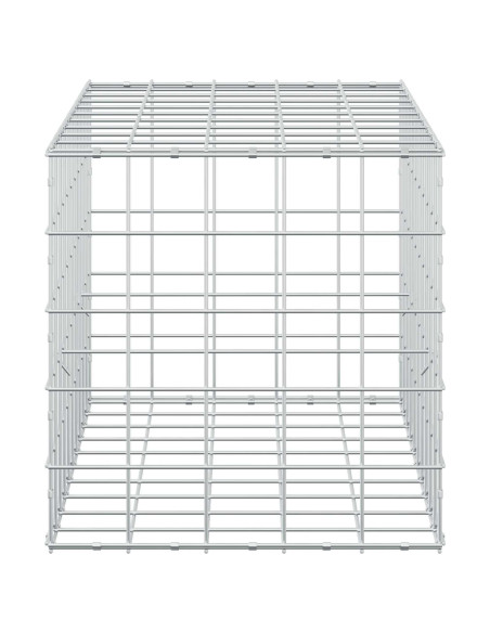 Gabione con filo da 5 mm e rete 10x10 cm 50x100x50 cm
