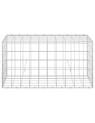 Gabione con filo da 5 mm e rete 10x10 cm 50x100x50 cm