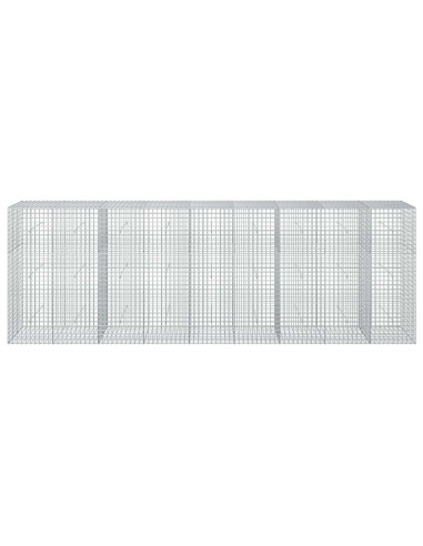 Gabione con filo da 5 mm e rete da 5x5 cm 450x50x150 cm