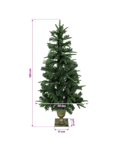Albero di Natale Mini 120 cm PVC e PE Verde
