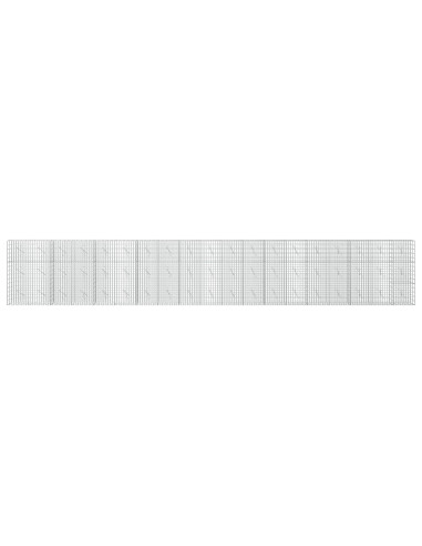 Gabione con Filo da 3,5 mm e Rete da 5x10 cm 950x10x150 cm