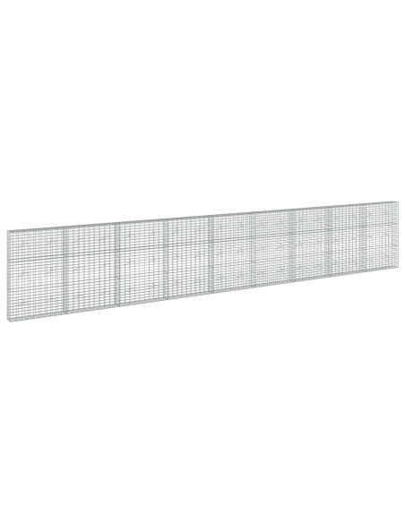 Gabione con Filo da 3,5 mm e Rete da 5x10 cm 900x20x150 cm