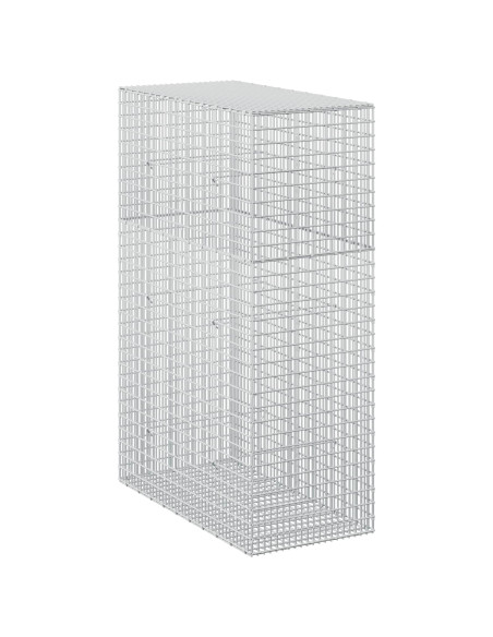 Gabione con filo da 3,5 mm e rete da 5x2,5 cm 50x100x150 cm
