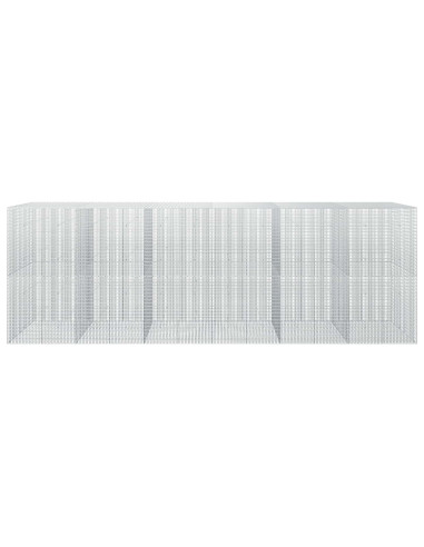 Gabione con filo da 3,5 mm e rete da 5x2,5 cm 600x50x200 cm