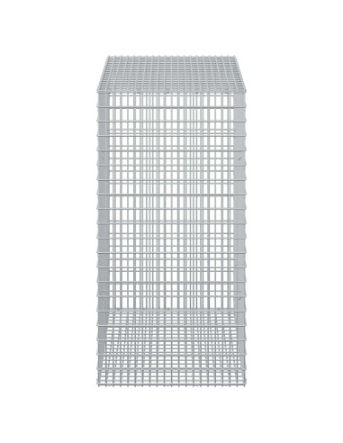 Gabione con filo da 3,5 mm e rete da 5x2,5 cm 50x100x100 cm
