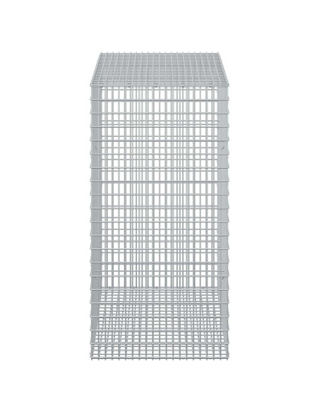 Gabione con filo da 3,5 mm e rete da 5x2,5 cm 50x100x100 cm