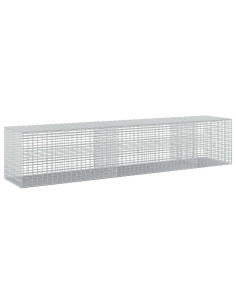 Gabione con filo da 3,5 mm e rete da 5x2,5 cm 250x50x50 cm 2