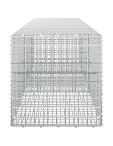 Gabione con filo da 3,5 mm e rete da 5x2,5 cm 250x50x50 cm