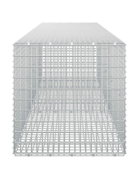 Gabione con filo da 3,5 mm e rete da 5x2,5 cm 250x50x50 cm