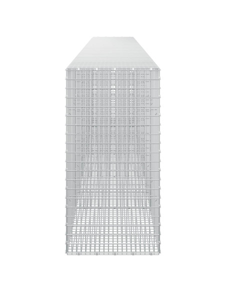 Gabione con filo da 3,5 mm e rete da 5x2,5 cm 550x50x100 cm