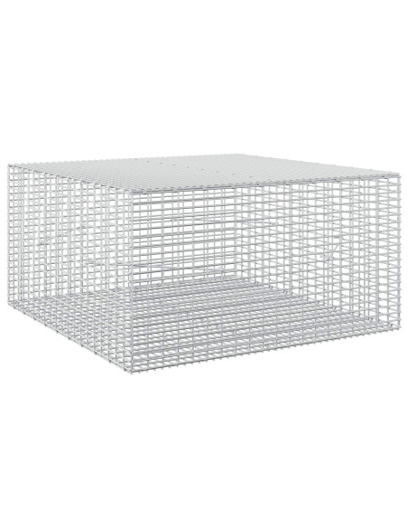 Gabione con filo da 3,5 mm e rete da 5x2,5 cm 100x100x50 cm