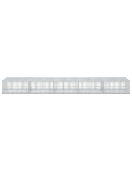 Gabione con filo da 3,5 mm e rete da 5x2,5 cm 500x100x50 cm