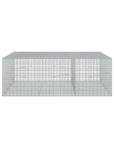 Gabione con filo da 3,5 mm e rete da 5x2,5 cm 150x100x50 cm