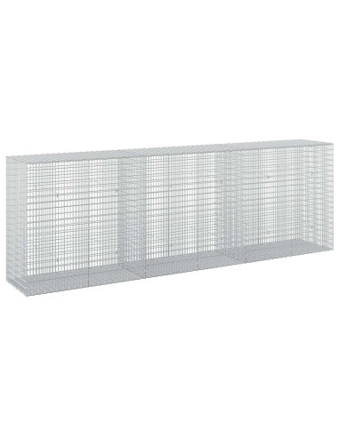 Gabione con filo da 3,5 mm e rete da 5x2,5 cm 300x50x100 cm