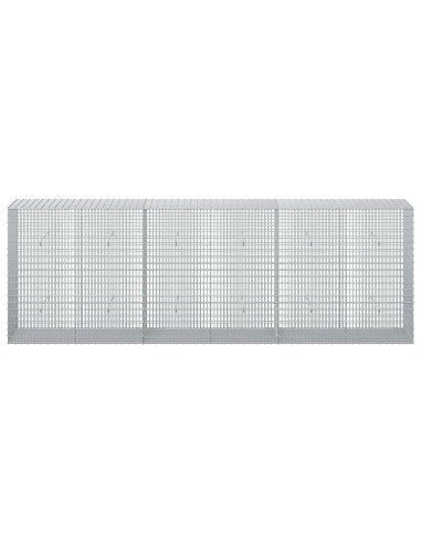 Gabione con filo da 3,5 mm e rete da 5x2,5 cm 300x50x100 cm