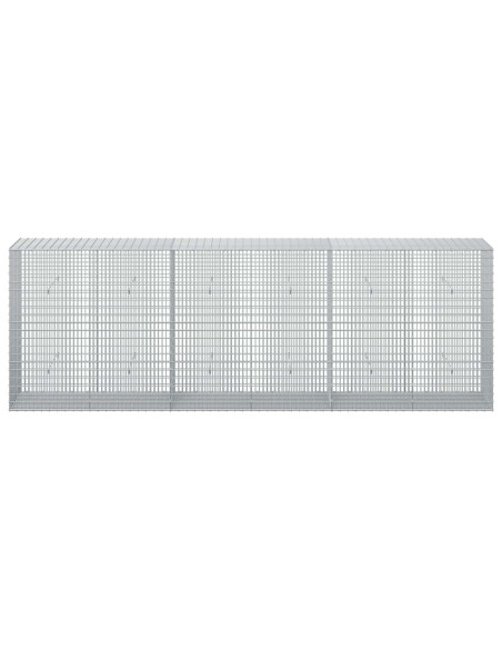 Gabione con filo da 3,5 mm e rete da 5x2,5 cm 300x50x100 cm