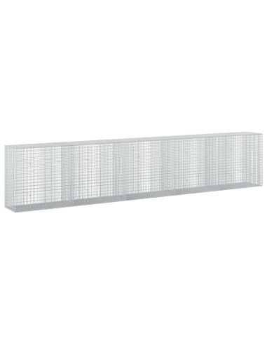 Gabione con filo da 3,5 mm e rete da 5x2,5 cm 500x50x100 cm