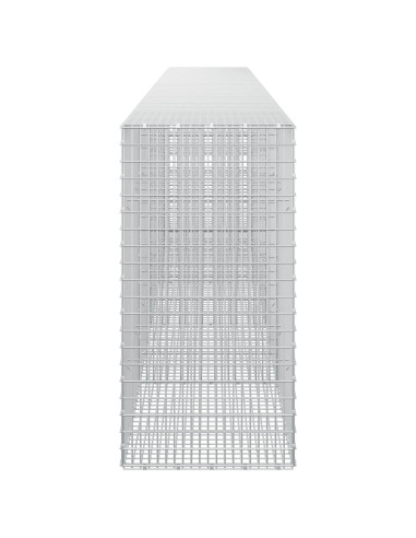 Gabione con filo da 3,5 mm e rete da 5x2,5 cm 500x50x100 cm
