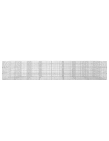 Gabione con filo da 3,5 mm e rete da 5x2,5 cm 850x100x150 cm
