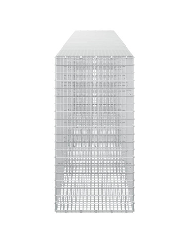 Gabione con filo da 3,5 mm e rete da 5x2,5 cm 450x50x100 cm