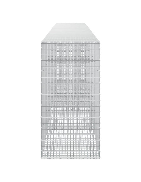 Gabione con filo da 3,5 mm e rete da 5x2,5 cm 450x50x100 cm