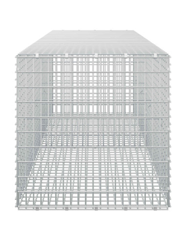 Gabione con filo da 3,5 mm e rete da 5x2,5 cm 200x50x50 cm