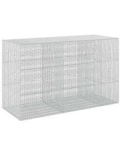 Gabione con filo da 3,5 mm e rete da 5x2,5 cm 250x100x150 cm 2