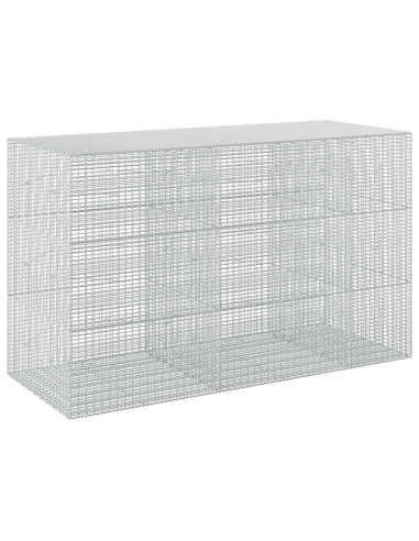 Gabione con filo da 3,5 mm e rete da 5x2,5 cm 250x100x150 cm