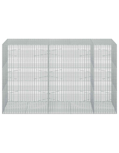 Gabione con filo da 3,5 mm e rete da 5x2,5 cm 250x100x150 cm