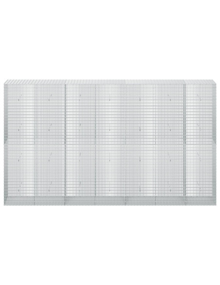Gabione con filo da 3,5 mm e rete da 5x2,5 cm 350x50x200 cm
