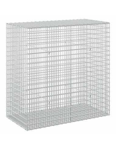 Gabione con filo da 3,5 mm e rete da 5x2,5 cm 100x50x100 cm
