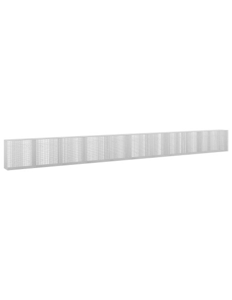 Gabione con filo da 3,5 mm e rete da 5x2,5 cm 1050x50x100 cm