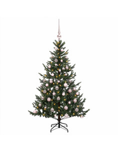 Albero di Natale artificiale con palline 120 cm 150 LED 2