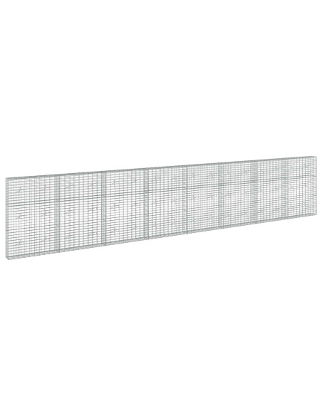 Gabione con Filo da 3,5 mm e Rete da 5x10 cm 800x20x150 cm