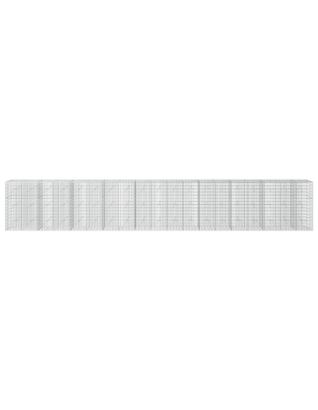 Gabione con Filo da 3,5 mm e Rete da 5x10 cm 950x20x150 cm