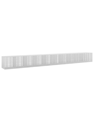 Gabione con filo da 3,5 mm e rete da 5x2,5 cm 1000x100x100 cm