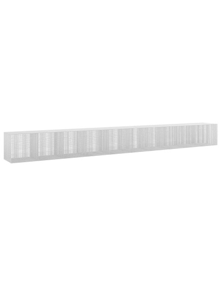 Gabione con filo da 3,5 mm e rete da 5x2,5 cm 1000x100x100 cm